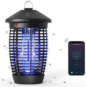 bug zapper mosquito killer compatible with alexa&google home, 4000v 20w electric fly zapper insect killer, mosquito attractant trap for home patio indoor outdoor remote control by smartphone app