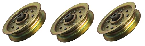 LAWN & GARDEN AMC 3 Heavy Duty Flat Idler Pulleys Compatible with MTD Cub Cadet 753-08171 753-08068A 756-04129 956-04129 756-04129B 956-04129B 756-04129C 956-04129C