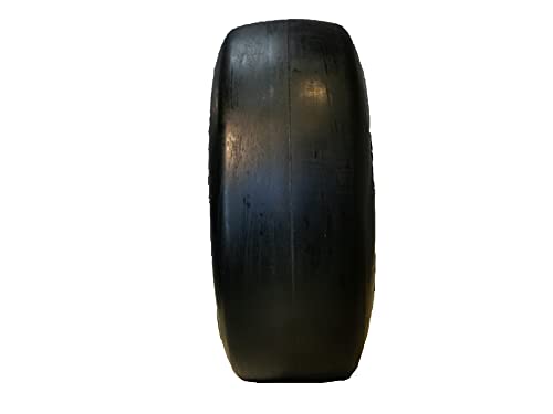 N12 2 New HORSESHOE 11x4.00-5 Flat Free Smooth Tires w/Steel Rim for Zero Turn Lawn Mower Garden Tractor - Hub length 3inch-5inch with 3/4inch OD Axle Shaft 114005 T161