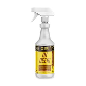 zone protects oh deer! deer and animal repellent spray. stop deer, rabbits and other animals from eating your garden.32oz ready-to-use.