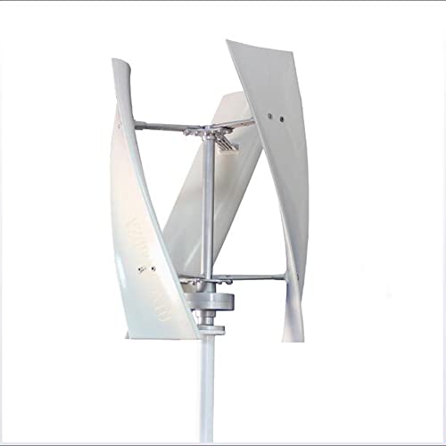 QINGDONGDZA 3000W Wind Turbine,DC12V 24V 48V 220V Wind Turbine Generator with Controller Wind Turbine Kit for Courtyard Garden Lighting (3 Blades,White),48v