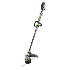ego power+ st1620t 16-inch line iq string trimmer with powerload technology, battery and charger not included, black