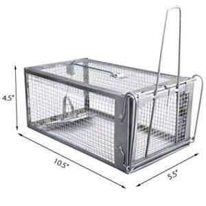 Gingbau Live Traps for Chipmunks Rats and Mice (Set of 2)