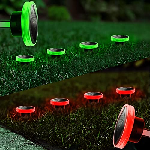 Solar Ground Lights Solar Lawn Lights Soil Moisture Meter IP65 Waterproof Outdoor Solar Buried Lights Solar Garden Lights Lawn Landscape Lighting Soil Moisture Monitoring for Lawn Yard Walkway 6 Pack