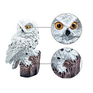 Solar Lights owl Gifts Outdoor Garden Ornaments Resin Owls Solar led Lights Outdoor Garden Stake Waterproof Lighting for Lawn, Patio, Walkway, Christmas Gifts (owl)