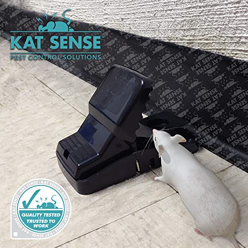 Kat Sense Large Rat Traps for House, Powerful Instant Humane Kill Snap Traps for Mice, Easy Pest Control Solutions, Pack of 6 for Indoor Outdoor Use