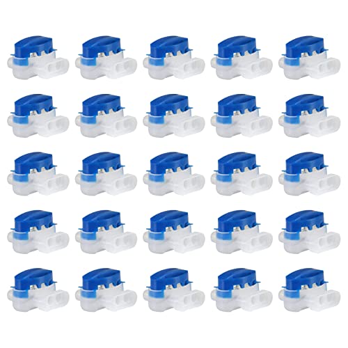 25 Pack Electrical IDC 314-BOX Pigtail 3 Wire Connectors for 22-14 AWG Cables, Robotic Lawn Mowers, Irrigation Applications