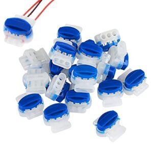 25 Pack Electrical IDC 314-BOX Pigtail 3 Wire Connectors for 22-14 AWG Cables, Robotic Lawn Mowers, Irrigation Applications