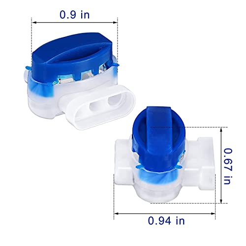 25 Pack Electrical IDC 314-BOX Pigtail 3 Wire Connectors for 22-14 AWG Cables, Robotic Lawn Mowers, Irrigation Applications