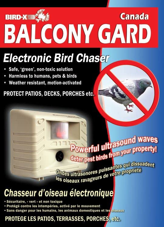 Bird-X Balcony Gard Ultrasonic Bird Repeller