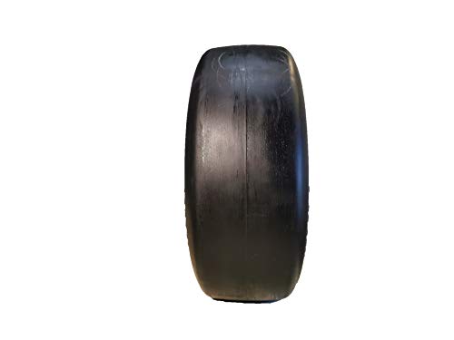 HORSESHOE New Commercial Solid 13x5.00-6 Flat Free Smooth Tire w/Steel Wheel for Riding Lawn Mower (Deck 36"-68") Garden Tractor - Center hub 3.25"-5.9" - Bore ID 1/2" 135006 (2)