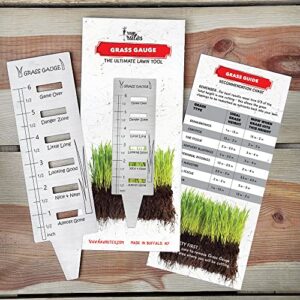 The Original Grass Gauge - Lawn Measuring Ruler Tool - Made in USA - Stainless Steel or Gag for Dads!