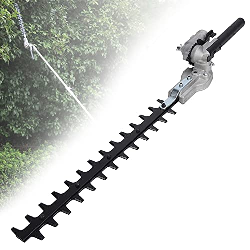 FASJ Hedge Trimmer Blade, Hedge Trimming Head Double‑Blade Manganese Steel Aluminum Alloy for Brush Cutters for Garden Trimmers
