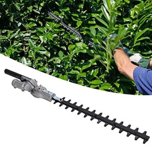 FASJ Hedge Trimmer Blade, Hedge Trimming Head Double‑Blade Manganese Steel Aluminum Alloy for Brush Cutters for Garden Trimmers