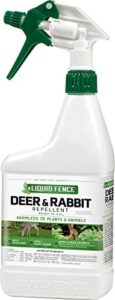 liquid fence deer & rabbit repellent ready-to-use, 32-ounce, 4-pack (81126-1)