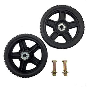 set of 2 wheels kit for push mowers (7″ inch)