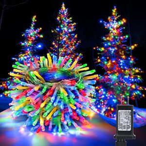 led multicolor string lights indoor outdoor, 76ft 200 led 8 modes fairy string lights with timer connectable christmas twinkle lights for garden yard party holiday xmas tree decorations
