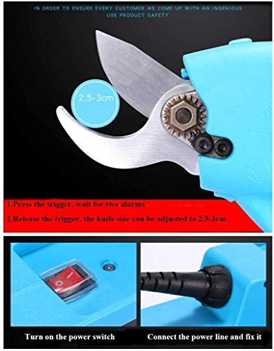 ATAAY Professional Electric Pruning Shears Electric Pruning Shears Fr It Tree Branch Scissors, Rechargeable Garden Cutting Machine Gardening Tool Cutting Diameter