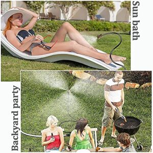 Flex Cobra Mist Stand,Water Mister Stand for Outside Patio,Outdoor Mist Sprinklers Hose Cooling System,Garden Plants Hummingbird Pool Greenhouse Backyard Personal Portable Misting (2m/78.74inches)