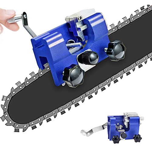 XIRZHIYO Chainsaw Sharpener Kit, Portable Chainsaw Chain Sharpening Jig, for All Kinds of Chain Saws & Electric Saws, Lumberjack & Garden Worker