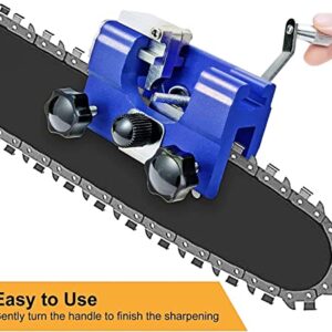 XIRZHIYO Chainsaw Sharpener Kit, Portable Chainsaw Chain Sharpening Jig, for All Kinds of Chain Saws & Electric Saws, Lumberjack & Garden Worker