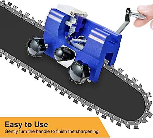 XIRZHIYO Chainsaw Sharpener Kit, Portable Chainsaw Chain Sharpening Jig, for All Kinds of Chain Saws & Electric Saws, Lumberjack & Garden Worker