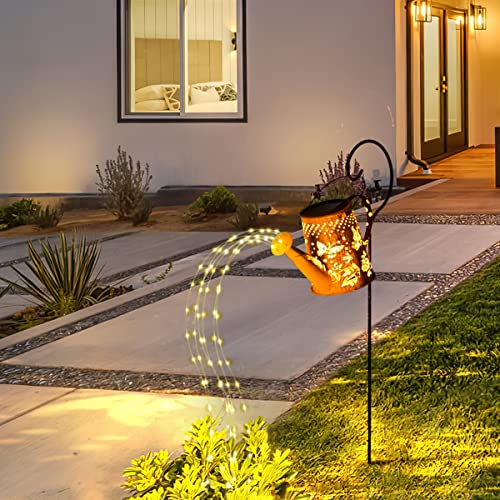 Ostweer Upgrated Solar Watering Can Light, 90LED Outdoor Hanging Solar String Lights, Large Waterproof Garden Landscape Lantern, Decoration Gift for Front Porch Patio Yard Pathway