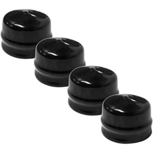 4 pack 532104757 rubber wheel axle hub caps for husqvarna/craftsman 532175039, 104757x, 104757x428