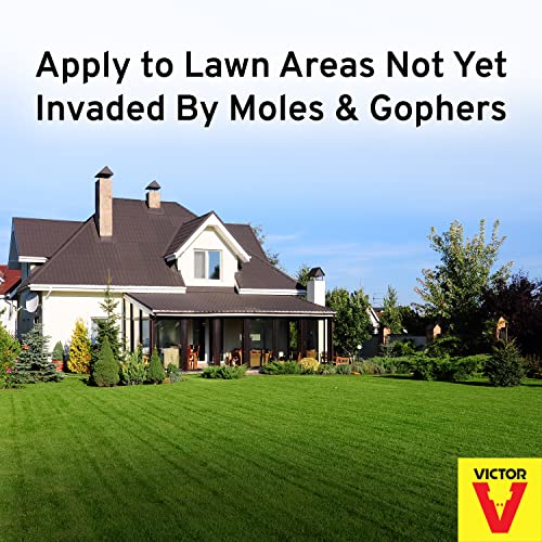 Victor M7002-2 Mole, Gopher, Vole, and Other Burrowing Animals Outdoor Repellent ,Yellow