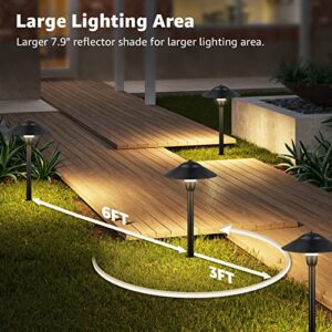 SUNVIE Low Voltage Landscape Pathway Lights, 12-24V 3W LED Path Lighting, 3000K Outdoor Low Voltage Landscape Lighting, IP65 Waterproof Aluminum Path and Area Light for Yard Garden Walkway, 2 Pack