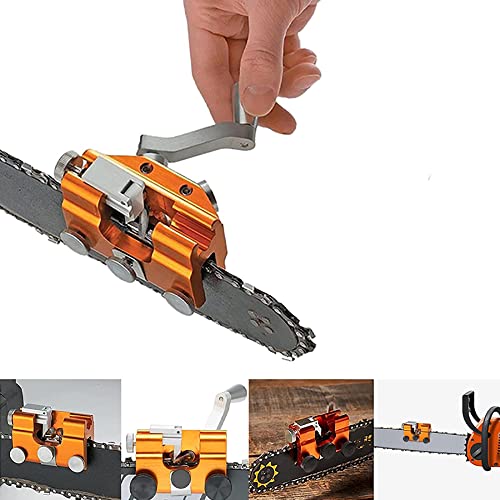 ALHJ Chain Saw Chain Shaperener, Chain Sharpener for Chainsaws, Chain Saw Blade Sharpener Kit, Chainsaw Sharpening, for Electric Saws, DIY Lumberjack, Garden Worker