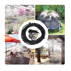 Bacdfesfed Misting Cooling System, Brass Mist Nozzles, Outdoor Patio Mist System, with 51ft Misting Tube for Patio Garden Greenhouse