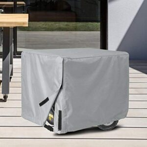 simlug outdoor electric generator cover, easy to carry dustproof electric generator cover, patio garden for home(gray)