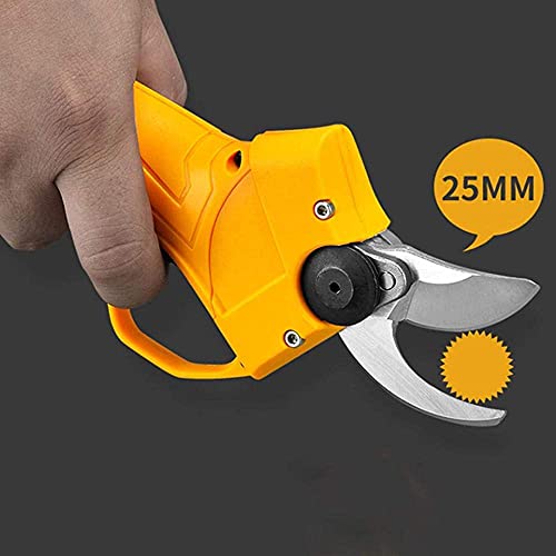 Electric Pruning Shears, Portable Brushless High-Carbon Steel Anti-Rust Sharp Blade, for Shrub Garden Grass Landscaping