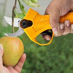 Electric Pruning Shears, Portable Brushless High-Carbon Steel Anti-Rust Sharp Blade, for Shrub Garden Grass Landscaping