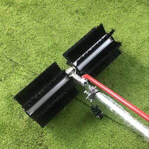 DONSU 43CC 1.7HP Sweeper Broom 2 Stroke Walk Behind Snow Sweeper Handheld Gasoline Brush Broom Sweeping Machine for Garden Lawn Yard Sidewalk Driveway Turf Grass Cleaning