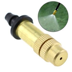 E-outstanding Spray Nozzle 10PCS Adjustable Irrigation System Copper Nozzle for Spray Garden Lawn Irrigation, Lawn Watering Nozzle