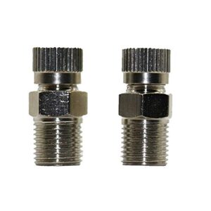 MANHONG Irrigation Dripper 2Pcs 0.1-0.6mm 1/8 Inch High Pressure Fog Misting Nozzle Copper Anti-drip Atomization Colling Sprinklers Garden Irrigation Tool (Color : 0.15mm)