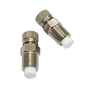 MANHONG Irrigation Dripper 2Pcs 0.1-0.6mm 1/8 Inch High Pressure Fog Misting Nozzle Copper Anti-drip Atomization Colling Sprinklers Garden Irrigation Tool (Color : 0.15mm)