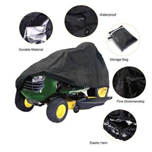 FLR Lawn Tractor Cover Waterproof Dustproof Riding Mower Cover Lightweight UV Protection Riding Lawn Mower Cover for Your Ride-On Garden Tractor XS 54x26x35 inches