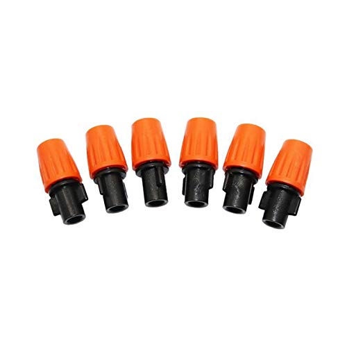 MANHONG Irrigation Dripper 6pcs Spray Nozzles Sprayers Garden Plants Cooling Irrigation Systems Water Spray Accessories Humidifiers Gardening Tools