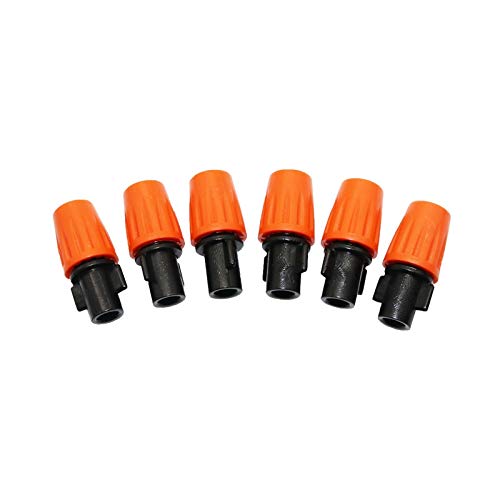 MANHONG Irrigation Dripper 6pcs Spray Nozzles Sprayers Garden Plants Cooling Irrigation Systems Water Spray Accessories Humidifiers Gardening Tools