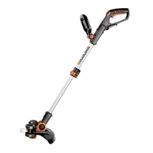worx wg163 gt 3.0 20v cordless grass trimmer/edger with command feed, 12in, 2 batteries and charger included (renewed)