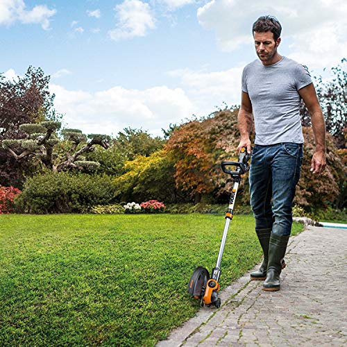 Worx WG163 GT 3.0 20V Cordless Grass Trimmer/Edger with Command Feed, 12in, 2 Batteries and Charger Included (Renewed)