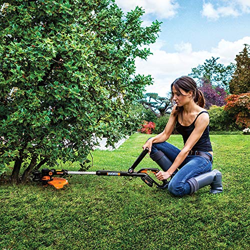 Worx WG163 GT 3.0 20V Cordless Grass Trimmer/Edger with Command Feed, 12in, 2 Batteries and Charger Included (Renewed)