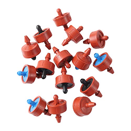 MANHONG Irrigation Dripper 2L 4L 8L Pressure Compensate Emitter Automatic Pressure Compensation Regulator Garden Irrigation Steady Flow Dripper 10 Pcs (Color : 8L/H)