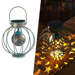 hanging solar lanterns table lamp moon star pattern¡­