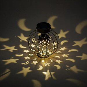 Hanging Solar Lanterns Table Lamp Moon Star Pattern¡­