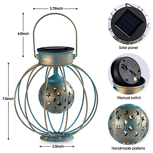 Hanging Solar Lanterns Table Lamp Moon Star Pattern¡­