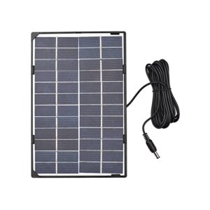 irishom 6w 12v solar panel for outdoor security camera solar cell with 10ft dc output diy waterproof solar panel for street light garden lamp home fan pump